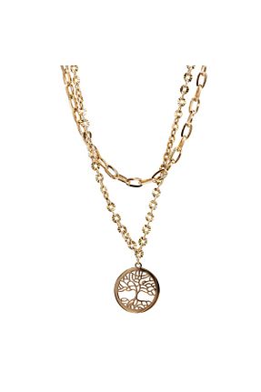 گردنبند استیل ( فولاد ) طلائی استیل ضد زنگ Meiloras - کد 921295798