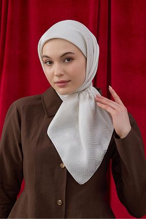 شال بژ زنانه ابریشم Şalland - کد 921298057