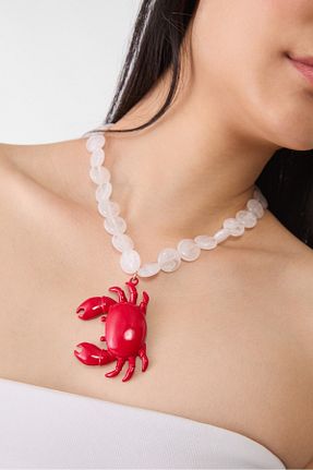 گردنبند جواهر قرمز زنانه Stradivarius - کد 921313654