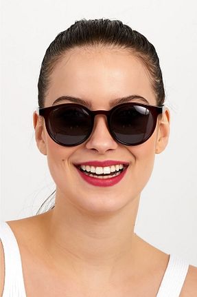 عینک آفتابی قهوه ای زنانه UV400 Modalucci - کد 128553457