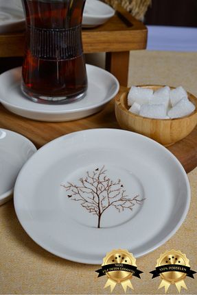 بشقاب سفید پرسلن Heda Porselen - کد 827578359