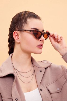 عینک آفتابی قهوه ای زنانه UV400 Modalucci - کد 210007098