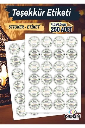 اتیکت NEON Dijital Baskı Merkezi - کد 880210526