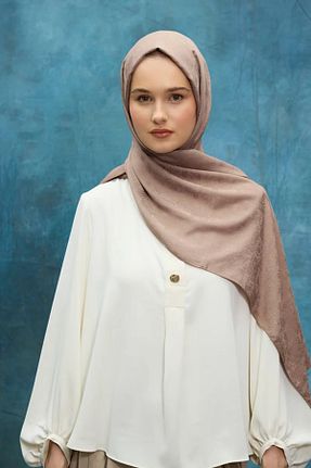 شال قهوه ای زنانه cs camellia scarf - کد 921333407