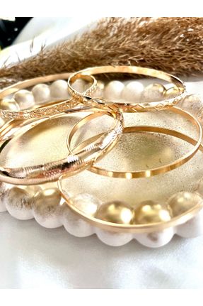 دستبند جواهر زرد زنانه روکش طلا GIFTPALACE - کد 921339937