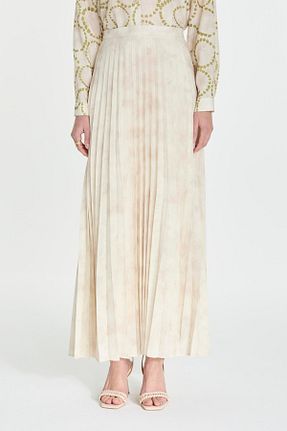 دامن بژ زنانه پارچه Zühre - کد 852169798