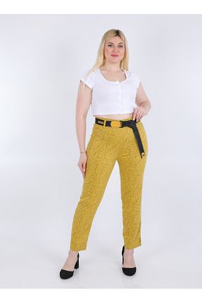 شلوار زرد زنانه پنبه ای EXİTLİNE - کد 921226853