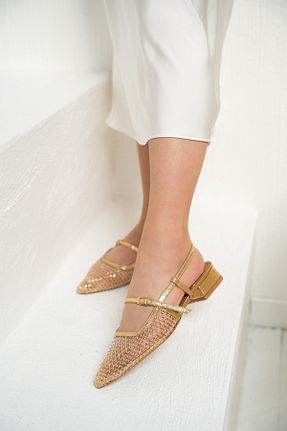 بابت طلائی زنانه چرم مصنوعی LAMİNTA - کد 921329663
