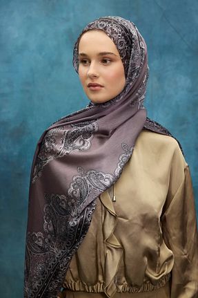 شال قهوه ای زنانه cs camellia scarf - کد 921333435