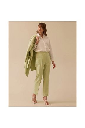 شلوار سبز زنانه بافتنی SEÇİL - کد 921358795