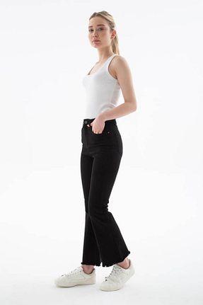 شلوار مشکی زنانه پاچه اسپانیولی Fashion Friends - کد 905778880