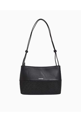 کیف دوشی مشکی زنانه چرم مصنوعی Calvin Klein - کد 920596503