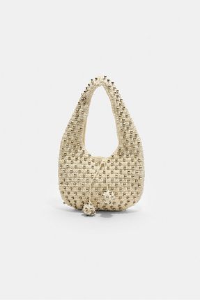 کیف دوشی نباتی زنانه Stradivarius - کد 921368588