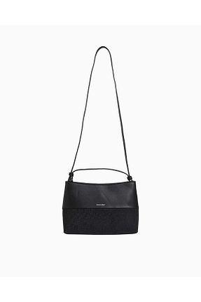 کیف دوشی مشکی زنانه چرم مصنوعی Calvin Klein - کد 920596503