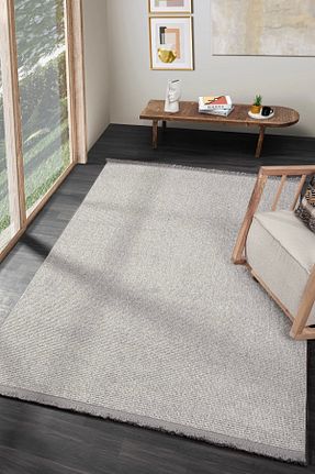 فرش طوسی قابل شستشو Eliz Home - کد 670322397
