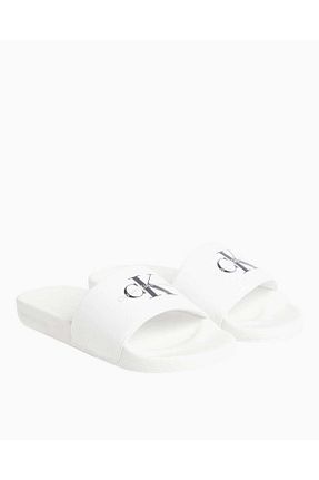 دمپائی سفید زنانه پاشنه تخت Calvin Klein - کد 890726715