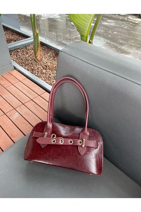 کیف دوشی زرشکی زنانه Senza - کد 921361166