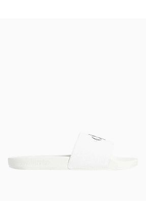دمپائی سفید زنانه پاشنه تخت Calvin Klein - کد 890726715