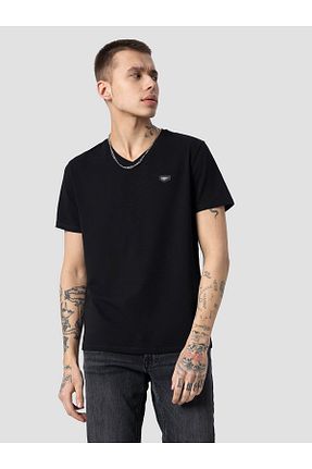 تیشرت مشکی مردانه یقه هفت Loft - کد 806029091