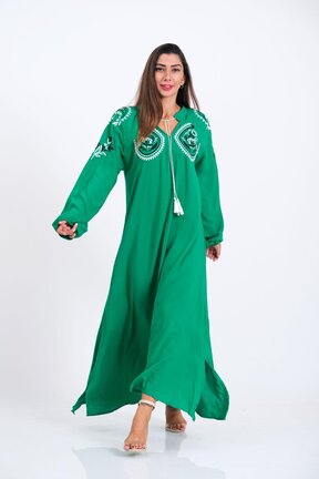 لباس سبز زنانه بافتنی Keyifli Moda - کد 799461353