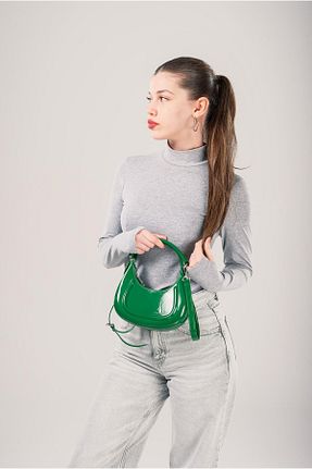 کیف دوشی سبز زنانه پلی استر ÇÇS - کد 921371531