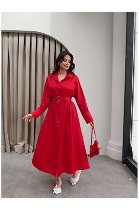 لباس قرمز زنانه بافتنی ESRAHELVACI - کد 921376827