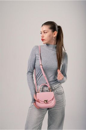 کیف دوشی صورتی زنانه پلی استر ÇÇS - کد 921371353