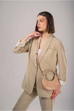 کیف دوشی بژ زنانه پلی استر ÇÇS - کد 921371696