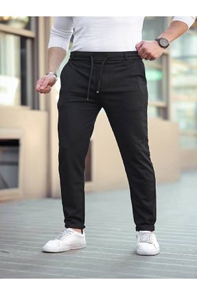شلوار کرمگن مشکی مردانه رگولار YONEZ MODA - کد 921369057