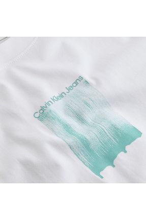 تیشرت سفید مردانه یقه دوچرخه Calvin Klein - کد 922283298