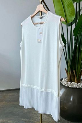 بلوز حجاب سفید زنانه ویسکون HAZA MODA - کد 668731125