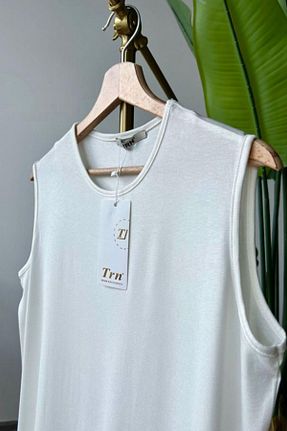 بلوز حجاب سفید زنانه ویسکون HAZA MODA - کد 668731125