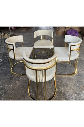 صندلی ناهار خوری مشکی فلزی numan metal - کد 904825503