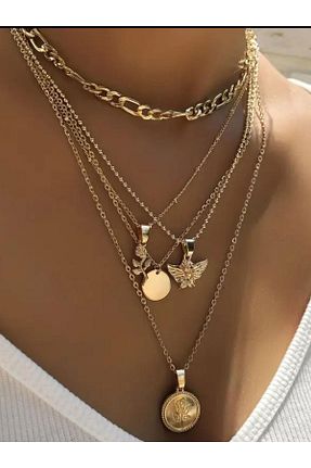 گردنبند استیل ( فولاد ) رنگی زنانه استیل (فولاد) NevoAccessory - کد 921393590