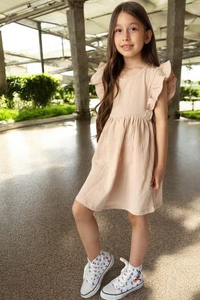 لباس بژ بچه گانه بافت QUB CLUB - کد 827577214