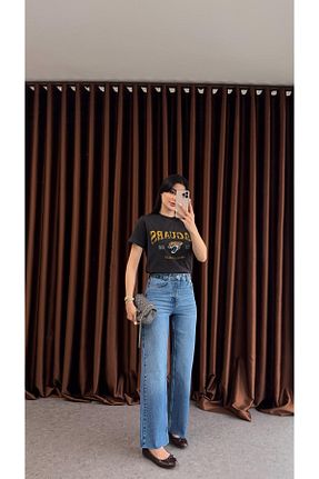 شلوار جین رنگی زنانه فاق بلند HAZELANNA - کد 921443967