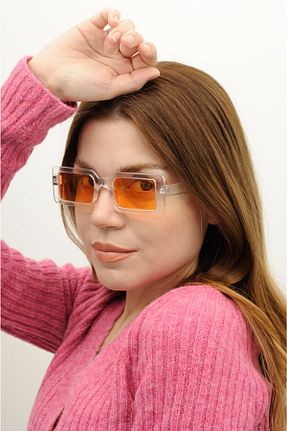 عینک آفتابی نارنجی زنانه UV400 gulflower nude - کد 175493899