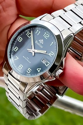 ساعت مچی سرمه ای مردانه 42 میلی متر Bentini - کد 849399176