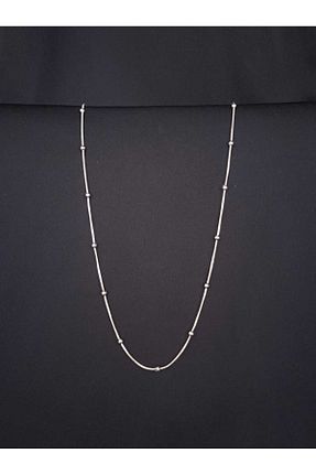 گردنبند استیل ( فولاد ) طوسی زنانه استیل ضد زنگ Butik - کد 921477921