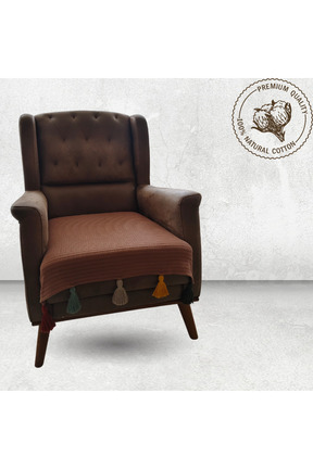 کاور مبل قهوه ای پنبه ای PETEKHOME - کد 922199212