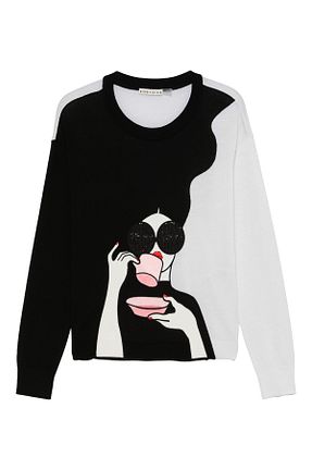 پلیور مشکی زنانه رگولار Alice and Olivia - کد 921495088