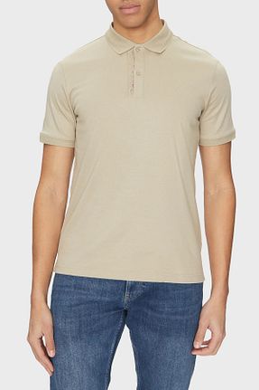 پولوشرت بژ مردانه %100 پنبه Calvin Klein - کد 922222948