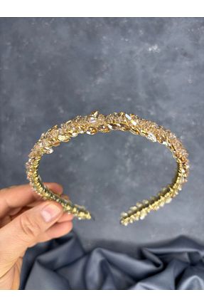 تاج قهوه ای زنانه سنگ کریستال ESPEREST - کد 921669689