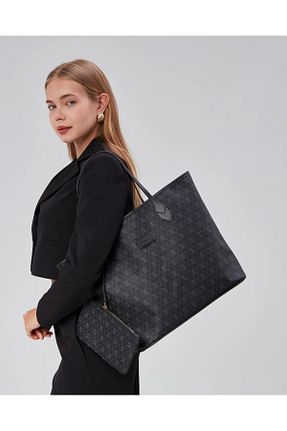 کیف دوشی مشکی زنانه چرم مصنوعی torime - کد 921504355