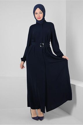 کلاه و ابایا سرمه ای زنانه پلی استر Alvina - کد 801231062