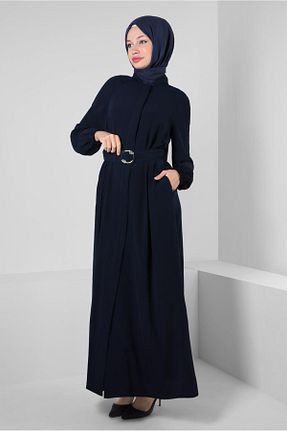 کلاه و ابایا سرمه ای زنانه پلی استر Alvina - کد 801231062