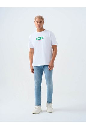 شلوار جین آبی مردانه پاچه تنگ Loft - کد 921346430