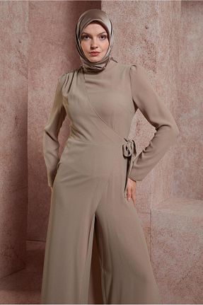 لباس حجاب بژ زنانه رگولار Alvina - کد 829869201