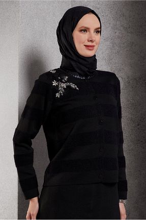 شال مشکی زنانه پلی استر Alvina - کد 880503383