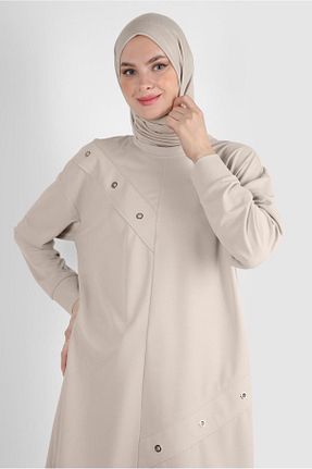 شال بژ زنانه پلی استر Alvina - کد 870008729